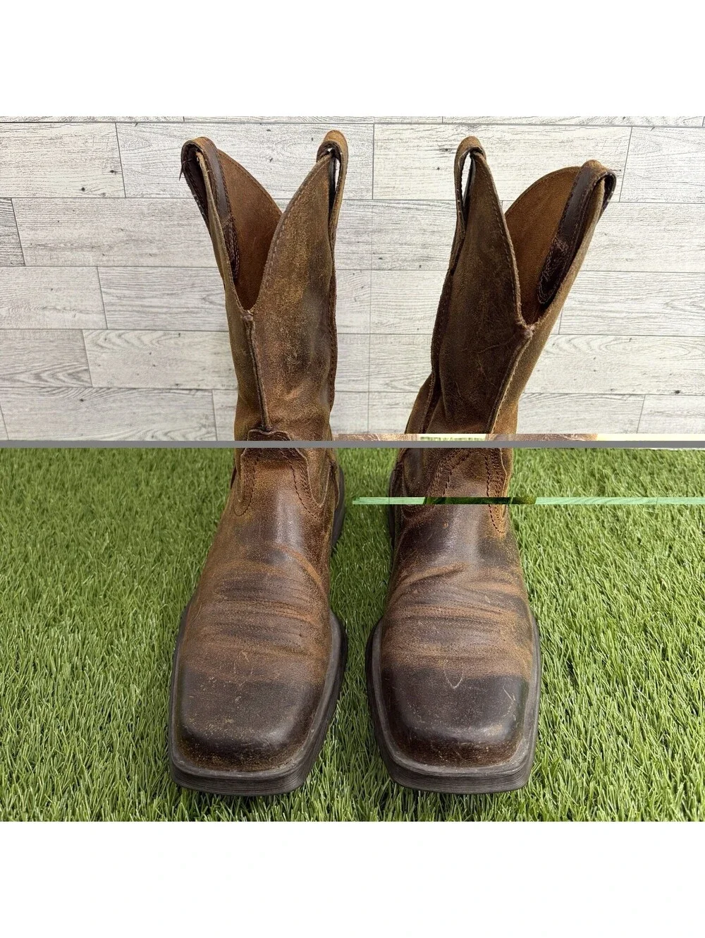 ARIAT Rambler Western Boots Men’s Size 8D Brown Distress Leather 10006715